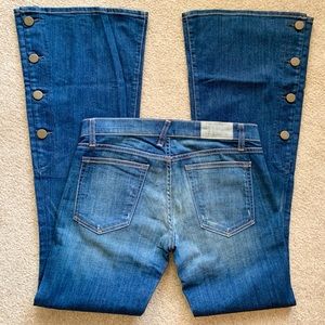 MADE IN USA LOW WAISTED WIDE LEG JEANS